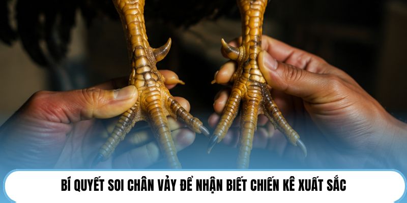 Bí quyết soi chân vảy để nhận biết chiến kê xuất sắc