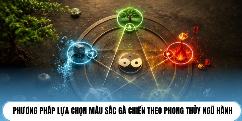 Phương pháp lựa chọn màu sắc gà chiến theo phong thủy ngũ hành