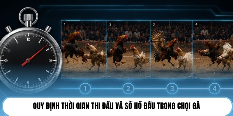 Quy định thời gian thi đấu và số hồ đấu trong chọi gà